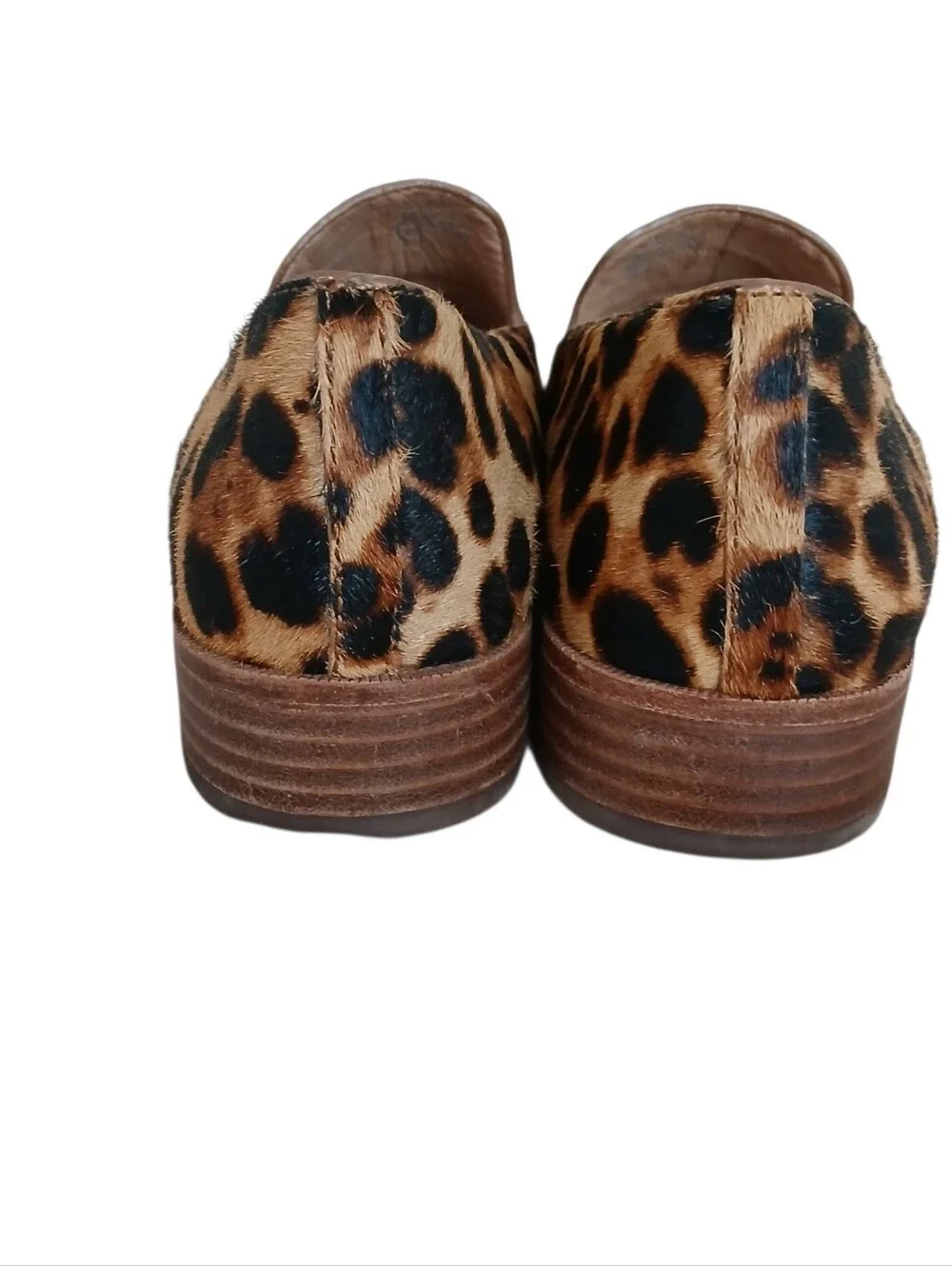 MADEWELL The Frances Pointed Toe Calf Hair Loafers Women's 7.5 Leopard Quiet Lux